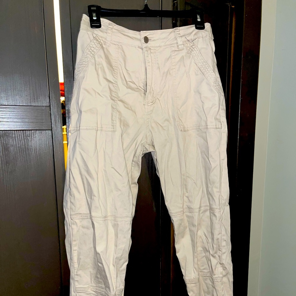 High rise cargo/painter pants